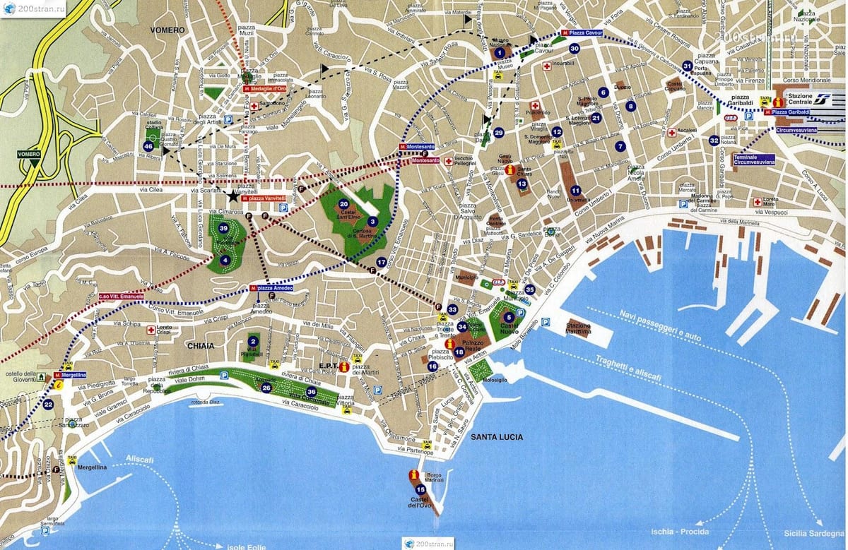 napoli linna kaart