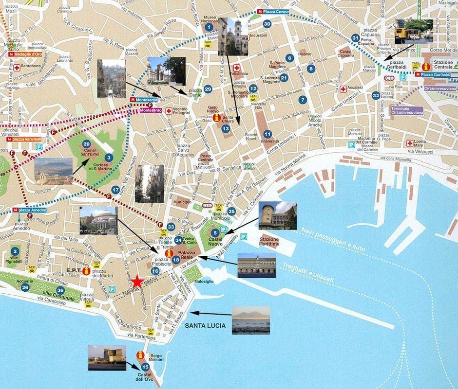 napoli itaalia cruise port map