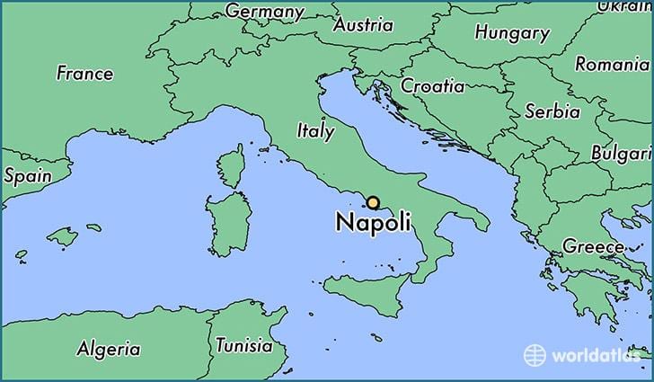 Kaart napoli, itaalia