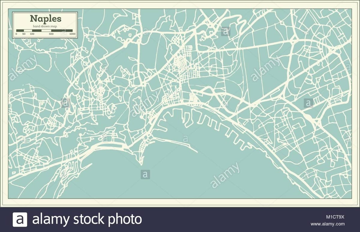Kaart napoli itaalias linn