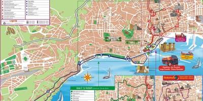 Kaart linna vaatamisväärsusi napoli