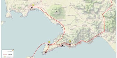 Kaart napoli itaalia jalutuskäik