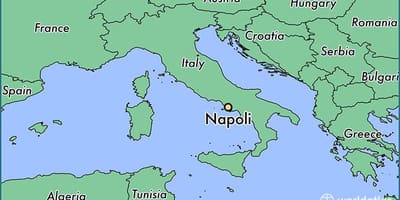 Kaart napoli, itaalia