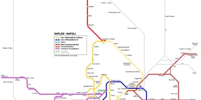 Napoli metroo kaart